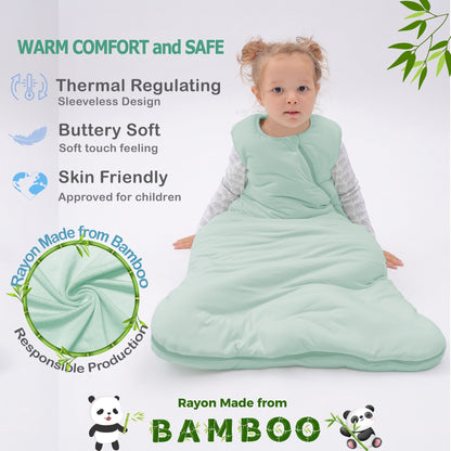 Little Softies 6-18 Month  1.0 TOG Premium Bamboo Baby Sack Sleeping Bag 2-Way YKK Zipper